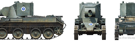 Tank BT-42 - drawings, dimensions, figures