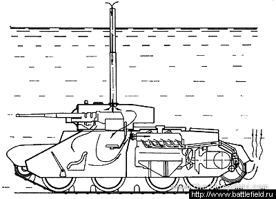 Tank BT-5PX - drawings, dimensions, figures