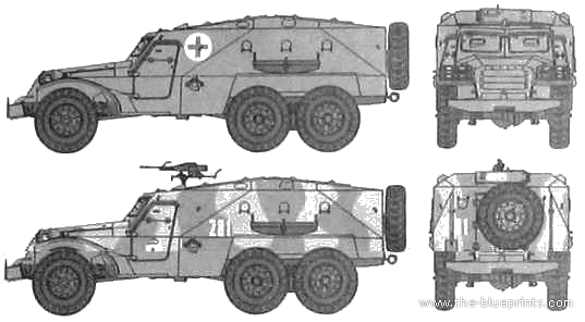 Танк BTR-152 K-2 - чертежи, габариты, рисунки