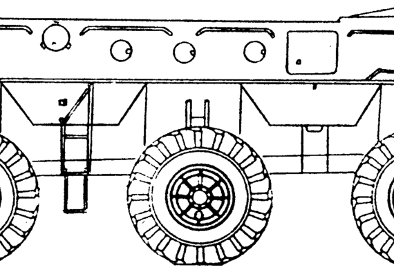 Танк BTR-153 - чертежи, габариты, рисунки