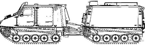 Танк BV206S - чертежи, габариты, рисунки