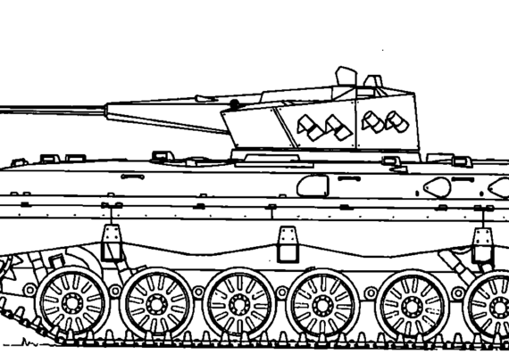 Tank BVP-1MA - drawings, dimensions, figures