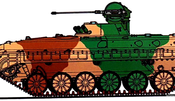 Tank BVP-1 WZ501A - drawings, dimensions, figures