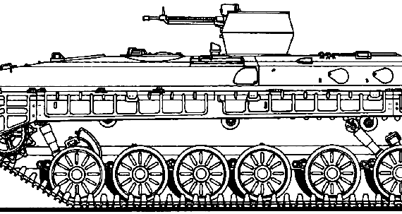 Tank BVP-1 WZ503 - drawings, dimensions, figures