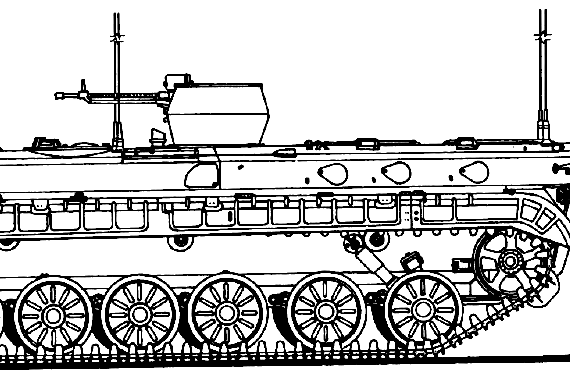 Tank BVP-1 WZ506 - drawings, dimensions, figures