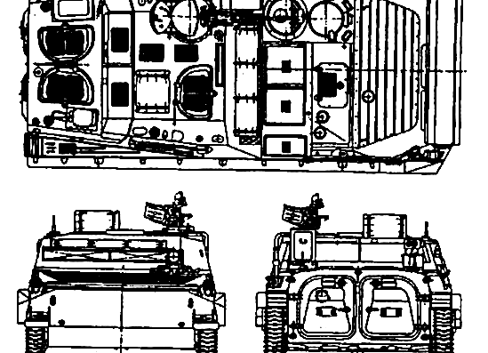 Tank BVP - drawings, dimensions, figures