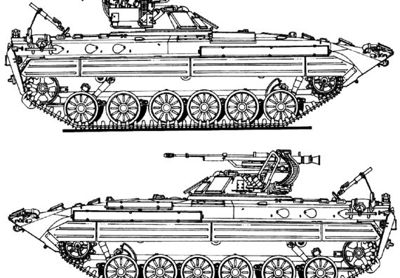Tank BWP-95 - drawings, dimensions, figures