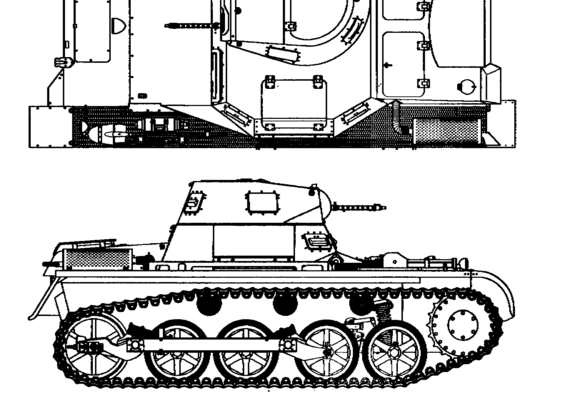 Танк Battle tank IA - чертежи, габариты, рисунки