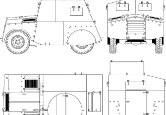 Tank Beaverette Mk.III - drawings, dimensions, pictures