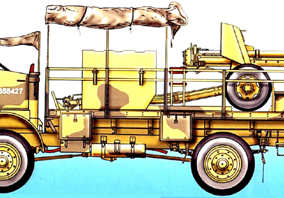 Bedford QL tank - drawings, dimensions, figures