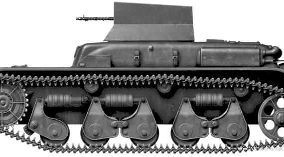 Tank Bergeschlepper 731 (f) - drawings, dimensions, figures