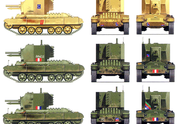 Tank Bishop Mk.I - drawings, dimensions, figures