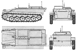 Танк Borgward IV Ausf.A - чертежи, габариты, рисунки
