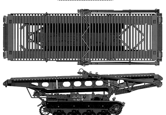 Танк Brockenleger Ausf.IVb - чертежи, габариты, рисунки