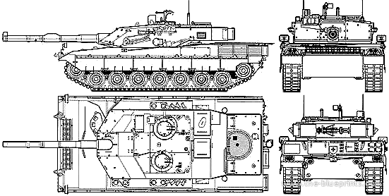 Tank C1 Ariete - drawings, dimensions, figures