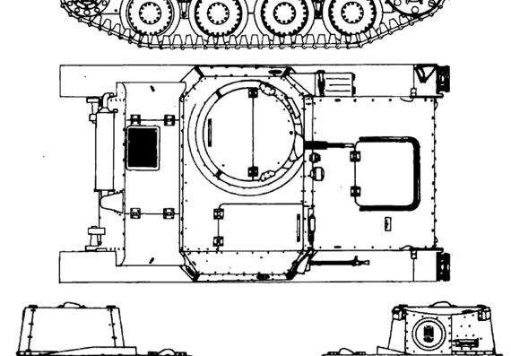 Tank CKD AH-IV - drawings, dimensions, figures