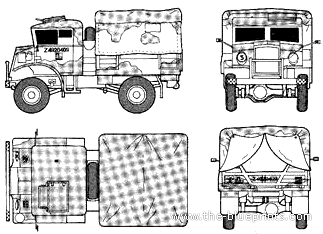 Tank CMP Chevrolet 15CWT - drawings, dimensions, figures