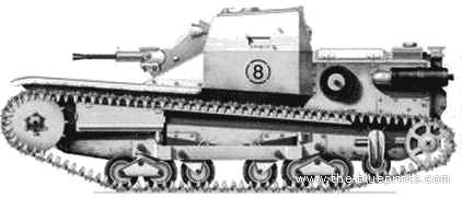 Tank CV-33 - drawings, dimensions, figures