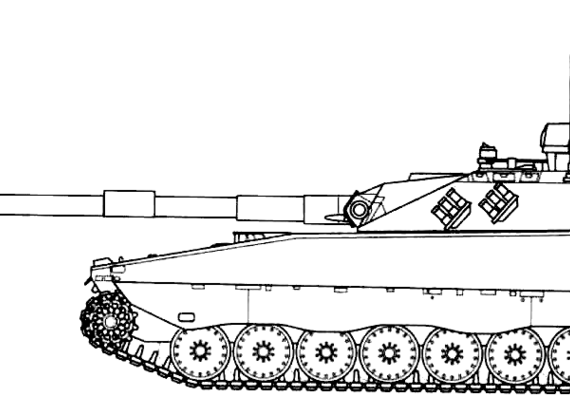 Танк CV90120 - чертежи, габариты, рисунки