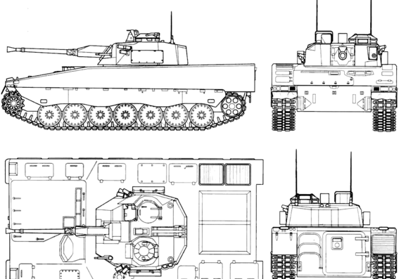 Tank CV 9040 - drawings, dimensions, figures
