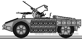 Танк Camionetta AS-42 Sahariana - чертежи, габариты, рисунки