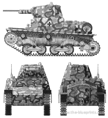 Carro Armato L6 tank - drawings, dimensions, pictures