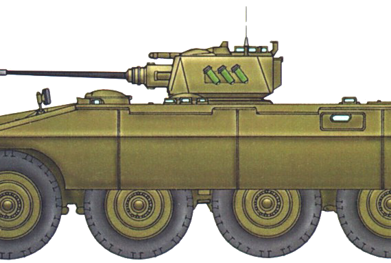 Centauro APC tank - drawings, dimensions, figures