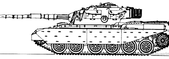 Танк Centurion Mk.10 - чертежи, габариты, рисунки