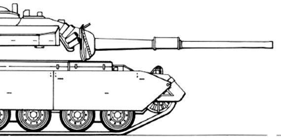 Танк Centurion Olifant 1A - чертежи, габариты, рисунки