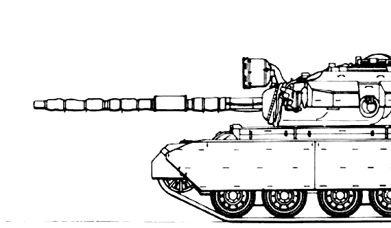 Centurion Strv 104 tank - drawings, dimensions, figures