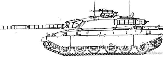 Challenger I tank - drawings, dimensions, pictures