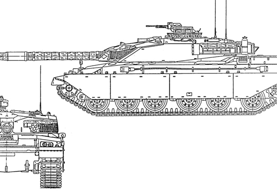 Challenger tank - drawings, dimensions, pictures