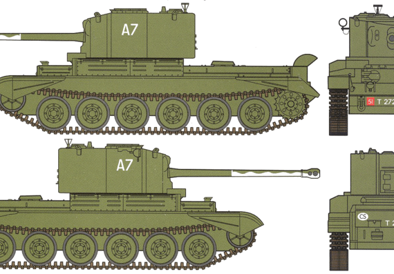 Танк Challenger Mk.III - чертежи, габариты, рисунки