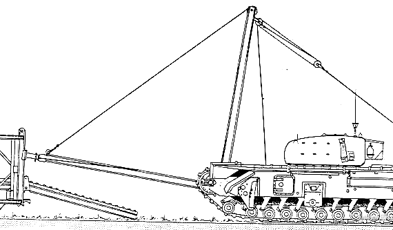 Churchill AVRE for Bailey Bridge tank - drawings, dimensions, pictures