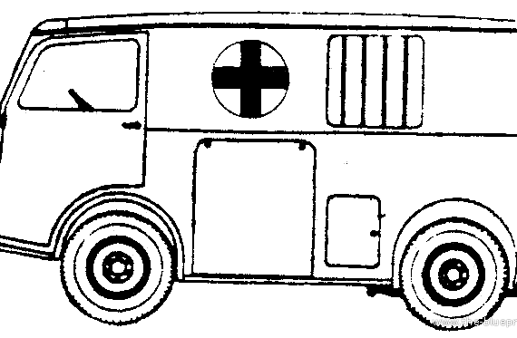 Tank Citroen 11 Tub (1938) - drawings, dimensions, pictures