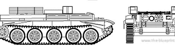 Танк Cromwell ARV - чертежи, габариты, рисунки