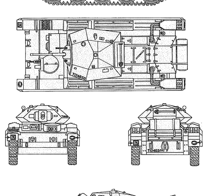 Танк Crusader Mk.II - чертежи, габариты, рисунки