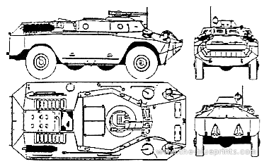 D-422 FUG tank - drawings, dimensions, figures