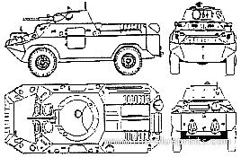 Tank D-944 PSZH - drawings, dimensions, figures