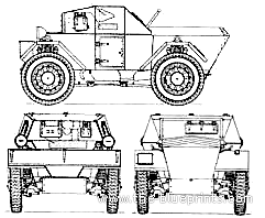 Танк Dingo Mk.I - чертежи, габариты, рисунки