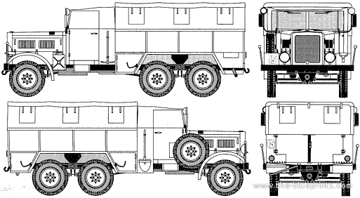 Танк Einheits Diesel 6x6 - чертежи, габариты, рисунки