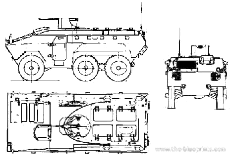 Engensa EE-11 Urutu tank - drawings, dimensions, figures