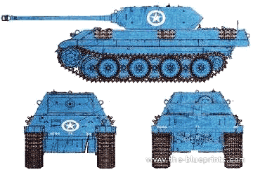 Tank Ersatz M10 - drawings, dimensions, figures