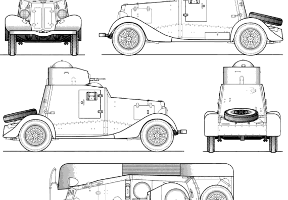 FAI-M 1938 tank - drawings, dimensions, pictures