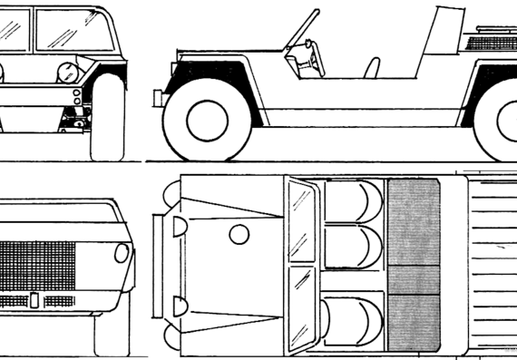 Tank FMC XR311 - drawings, dimensions, figures