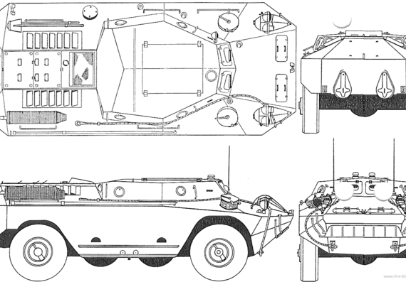 Tank FUG (OT) -65 - drawings, dimensions, figures