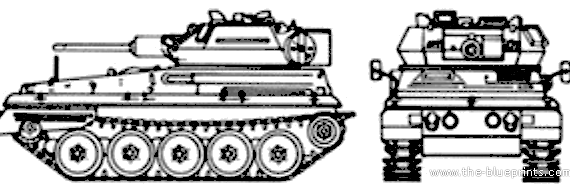 Tank FV101 Scorpion - drawings, dimensions, figures