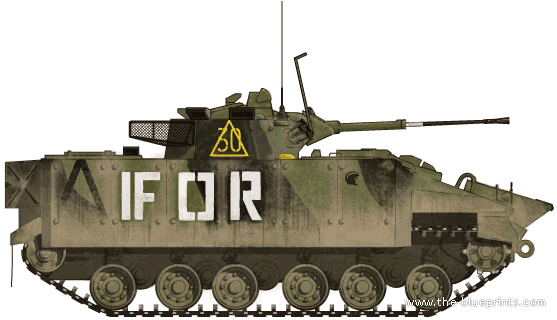 Tank FV511 Warrior - drawings, dimensions, figures