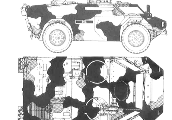 Tank Fennek Scout car - drawings, dimensions, pictures