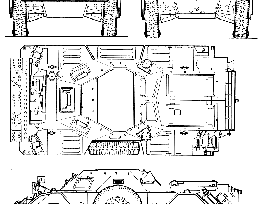 Tank Ferret Mk 1 - drawings, dimensions, figures